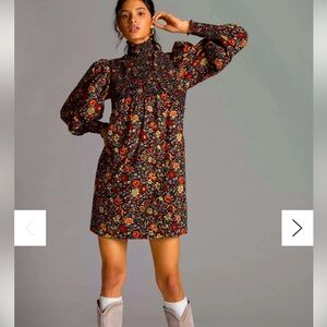 NWT Plenty by Tracy Reese Smocked Floral Mini Dress